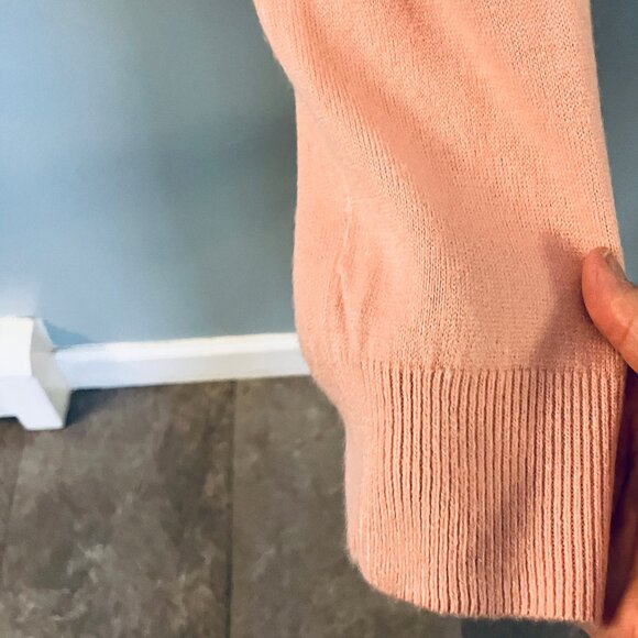 Sag Harbor Pink Moch Turtleneck Long Sleeve Soft Sweater XL - Picture 5 of 6